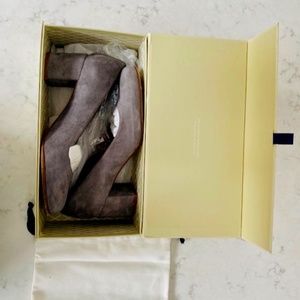 Margaux heels in steel gray size 8.5